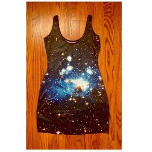 BlackMilk Blue Galaxy Dress